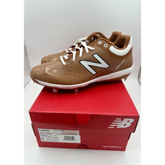 NEW New Balance 4040 mens brown metal baseball cleats shoes US 11.5 EUR 45.5
